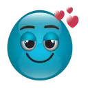 Blue Emoji - WASticker