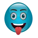 Blue Emoji - WASticker