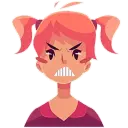 Angry Girl - WASticker