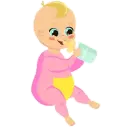 Baby Playing 2 - WASticker