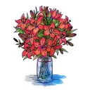 Cakes and Flowers - WASticker