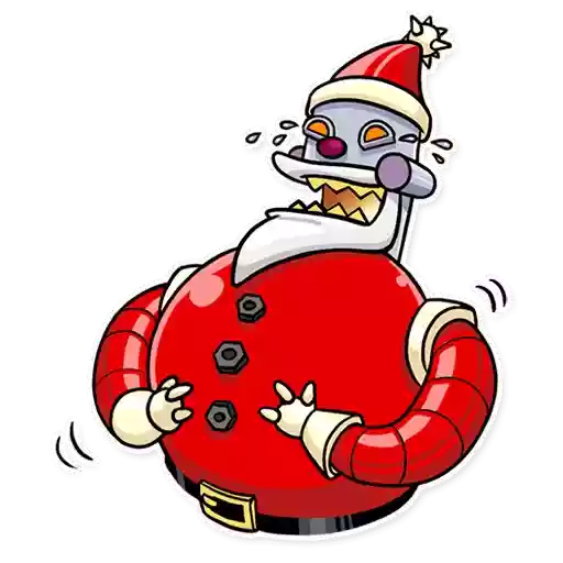 Robo Santa sticker