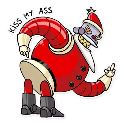 Robo Santa sticker