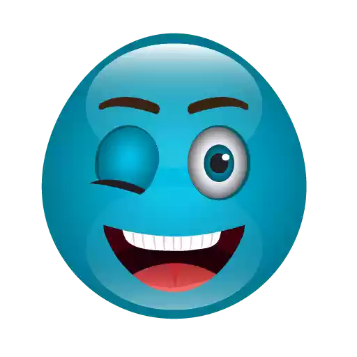 Blue Emoji sticker