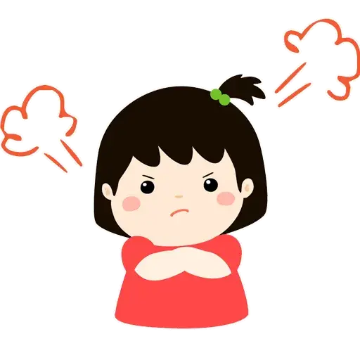 Angry Girl sticker