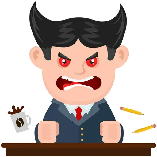 Angry Guy sticker