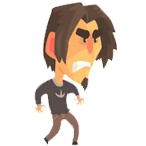 Angry Guy 2 sticker