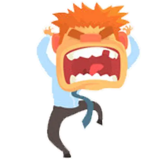 Angry Guy 2 sticker