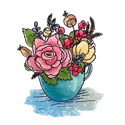 Cakes And Flowers sticker