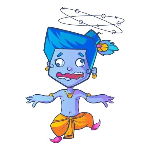 Child Lord Krishna sticker