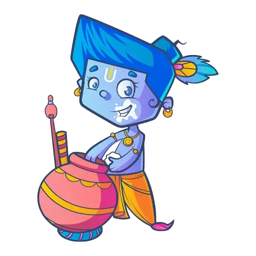 Child Lord Krishna sticker