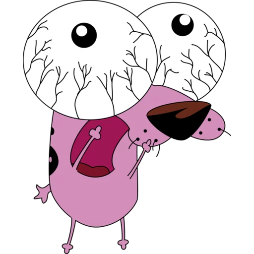 Cowardly Dog - WAStickerApps