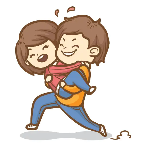 Cute Couple sticker