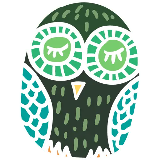 Cute Owls sticker