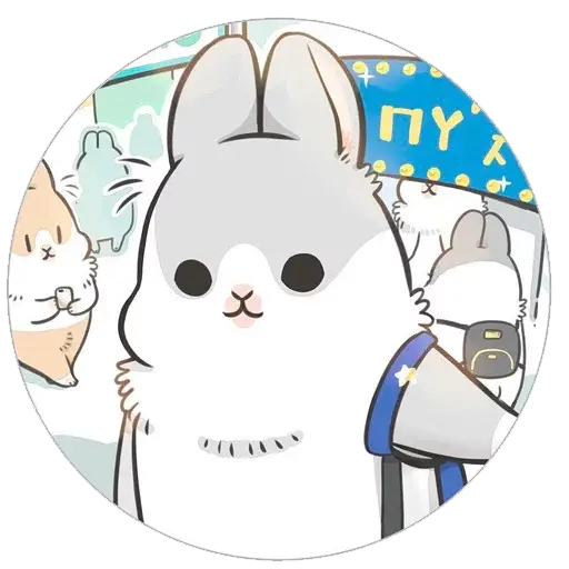 Machiko Rabbit 3 sticker