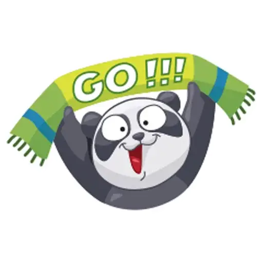 Panda Emo sticker