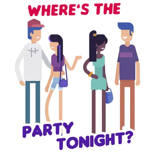 Party Heads sticker