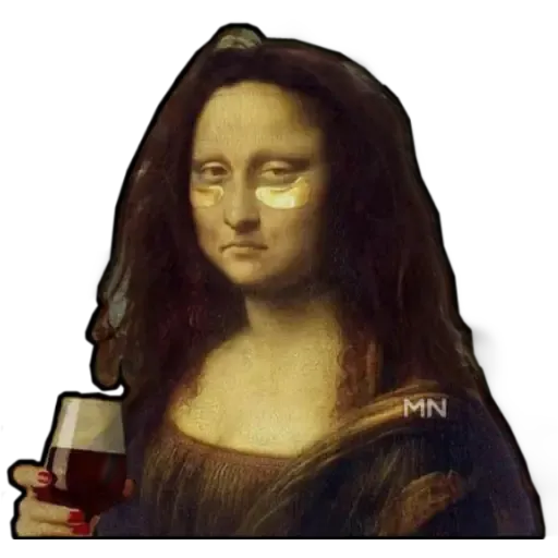 Mona Lisa WhatsApp Stickers