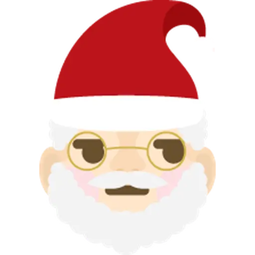 Santa Emoji sticker