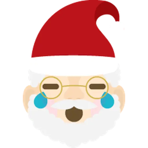 Santa Emoji sticker