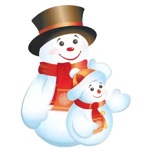 Snowman sticker