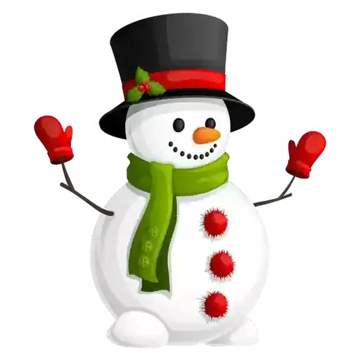 Snowman sticker