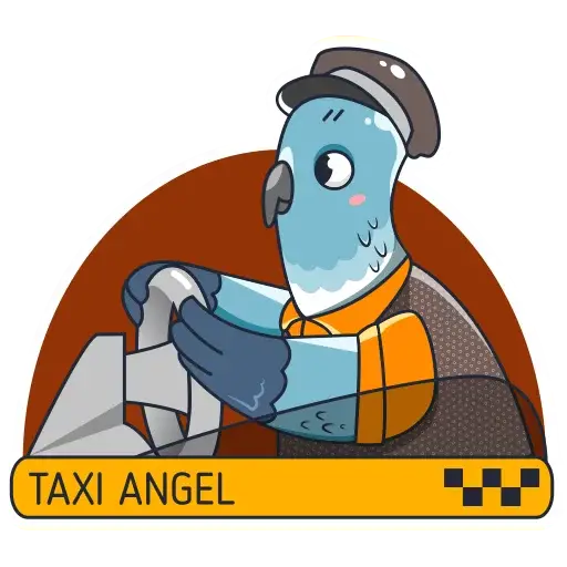 Taxi Dove sticker