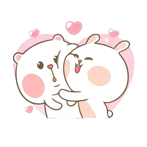 Marshmallow Couple Stickers for WhatsApp