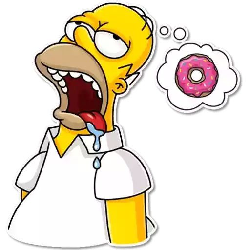 Homer Simpson sticker