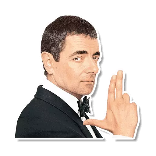 Mr Bean sticker
