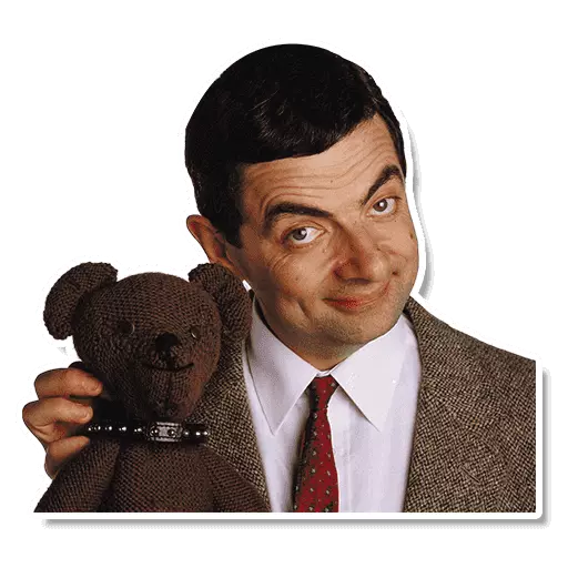 Mr Bean sticker